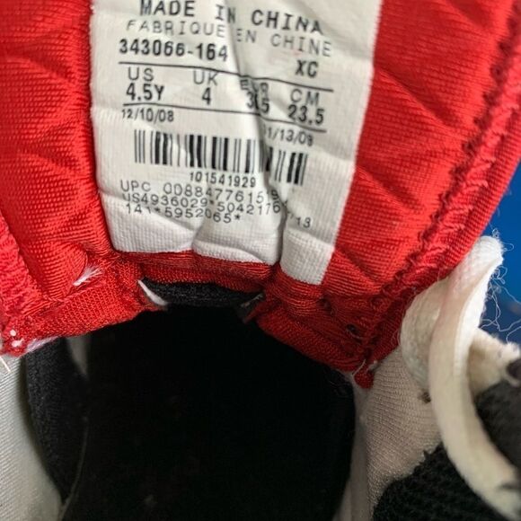 Nike Air Jordan CP3.II Men's Size 4.5Y White Varsity Red Black 342944-164 Chris - Picture 5 of 8